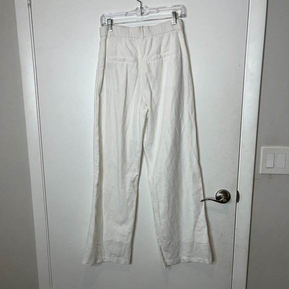 Abercrombie & Fitch Womens White Linen Pants Size S - Picture 6 of 10